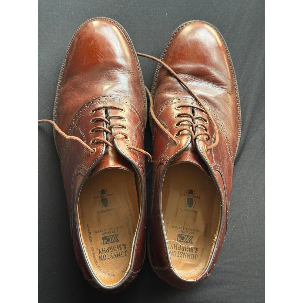 Johnston & Murphy XC4 Waterproof Leather Wingtip Oxfords Size 11.5M